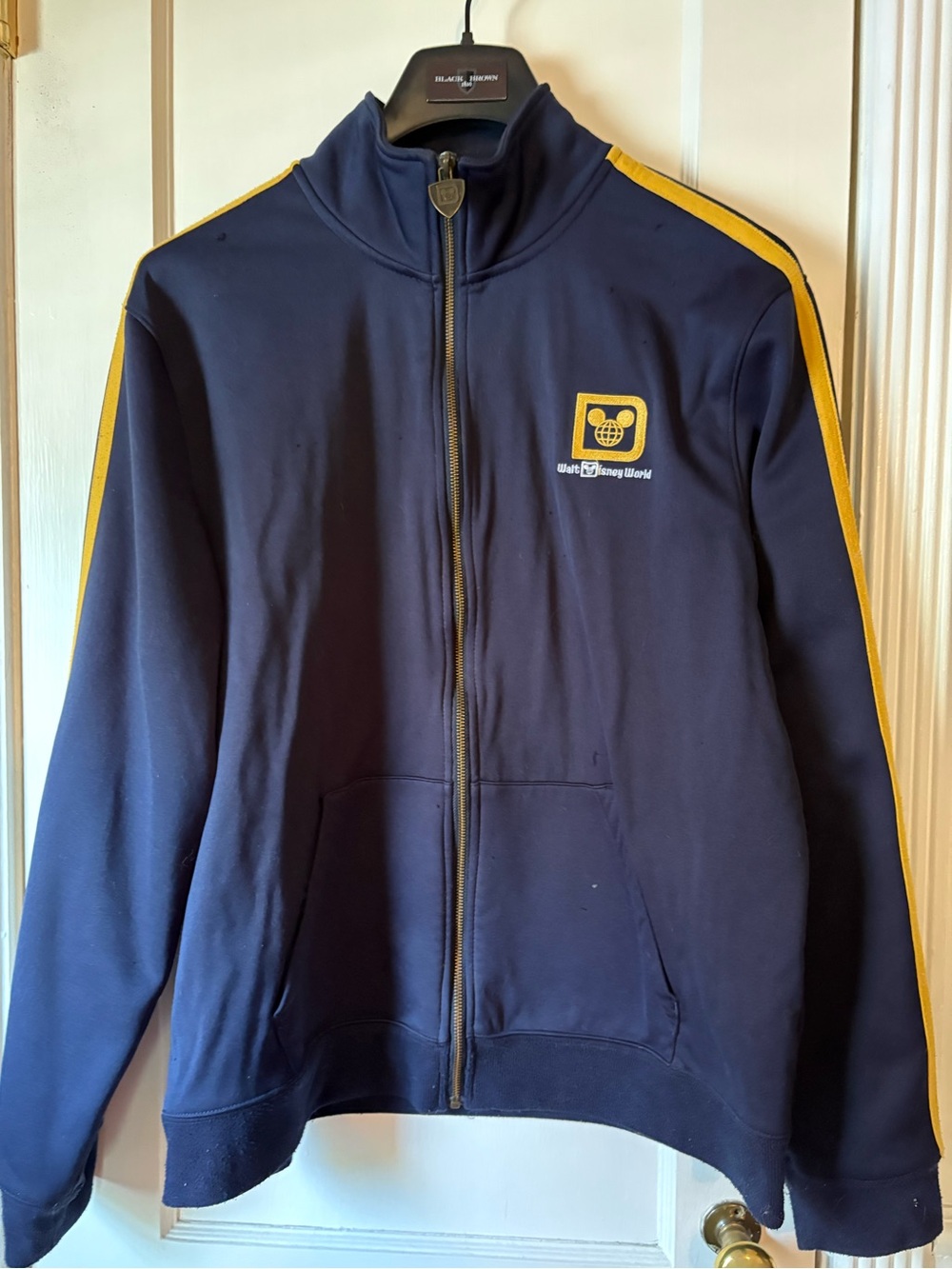 Disney Navy Jacket with Yellow Stripes